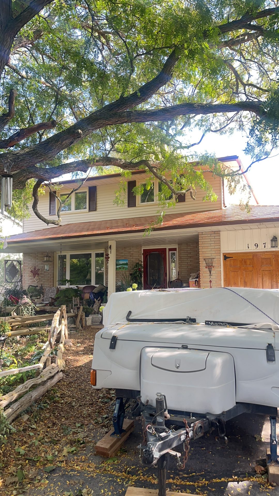 Interlock Aluminum Slate Metal Roofing – Copper Penny | Oshawa, ON (Front elevation)
