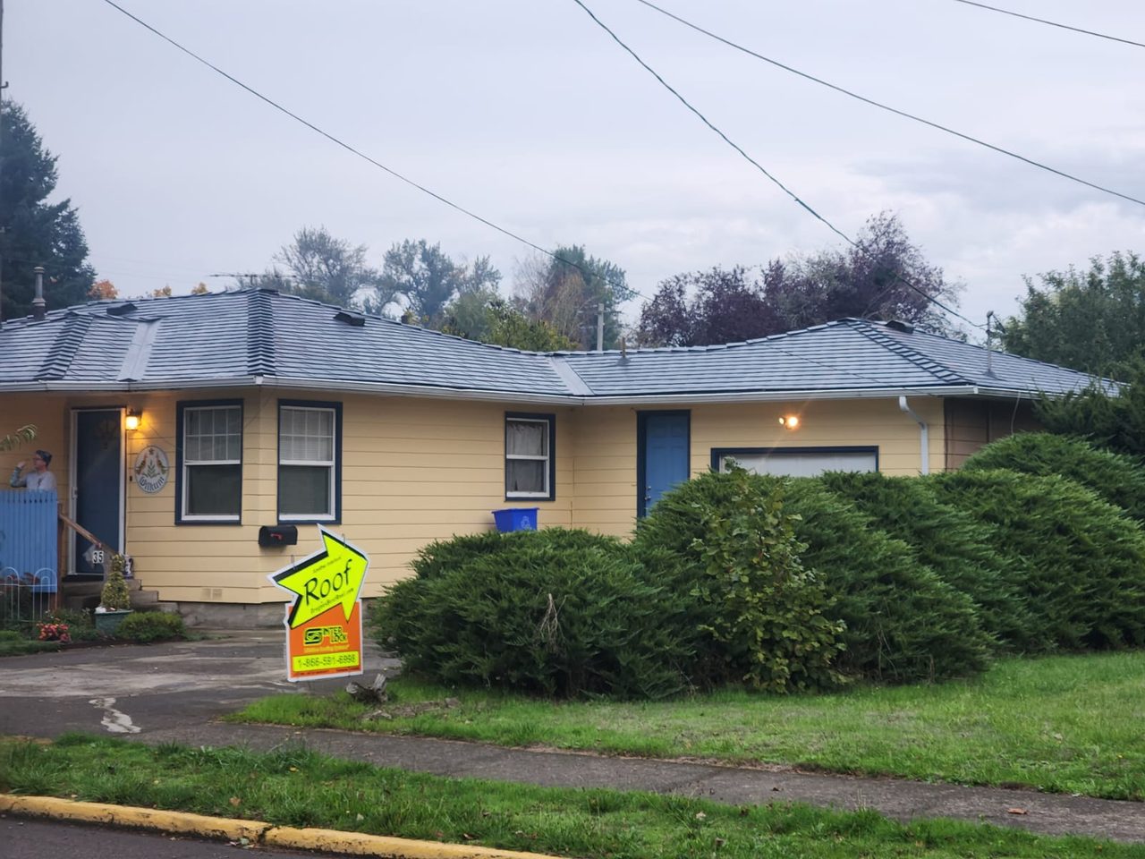Interlock Aluminum Slate Metal Roofing – Deep Charcoal | Lebanon, OR