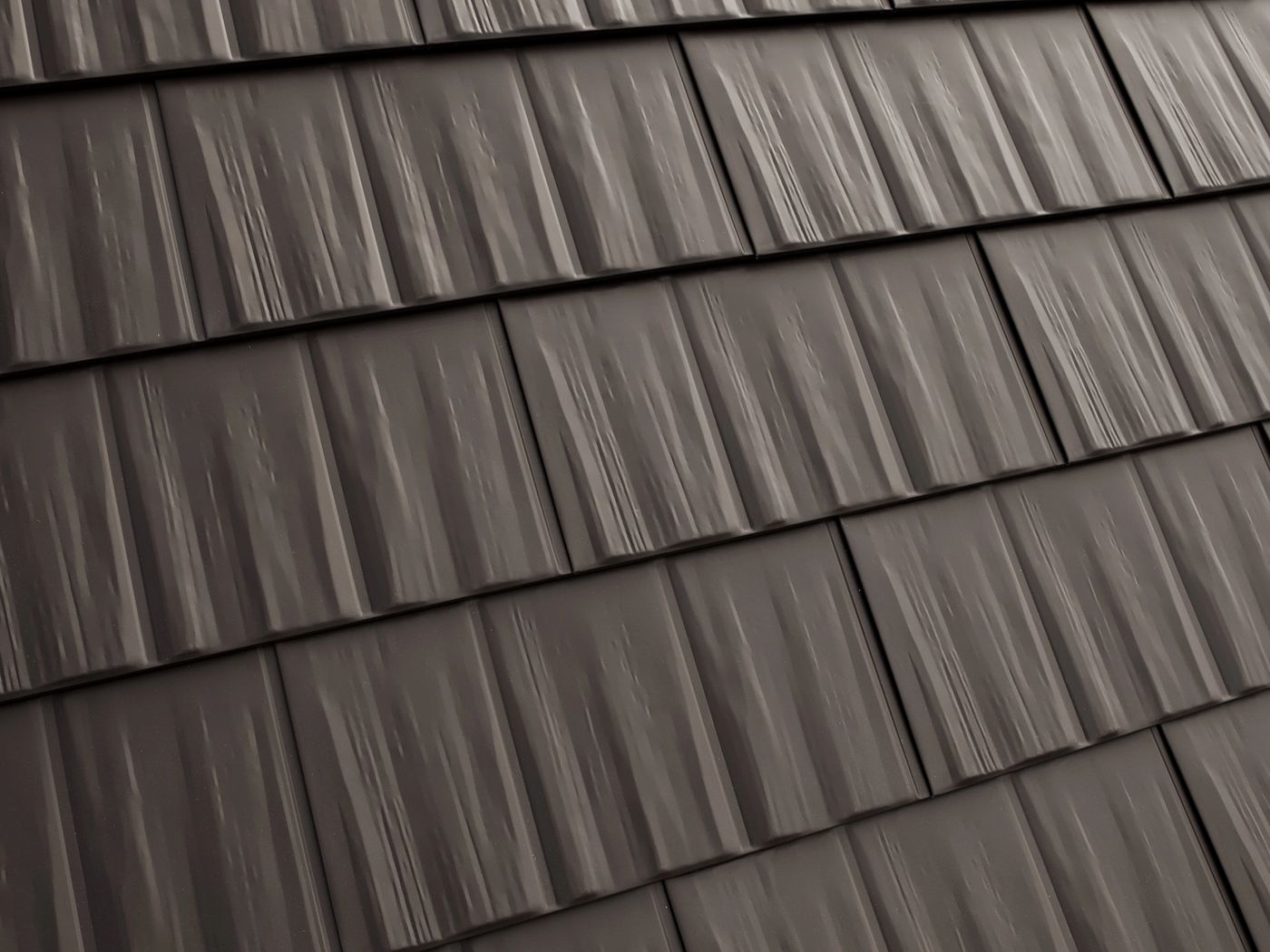 An Interlock cedar shingle aluminum roof
