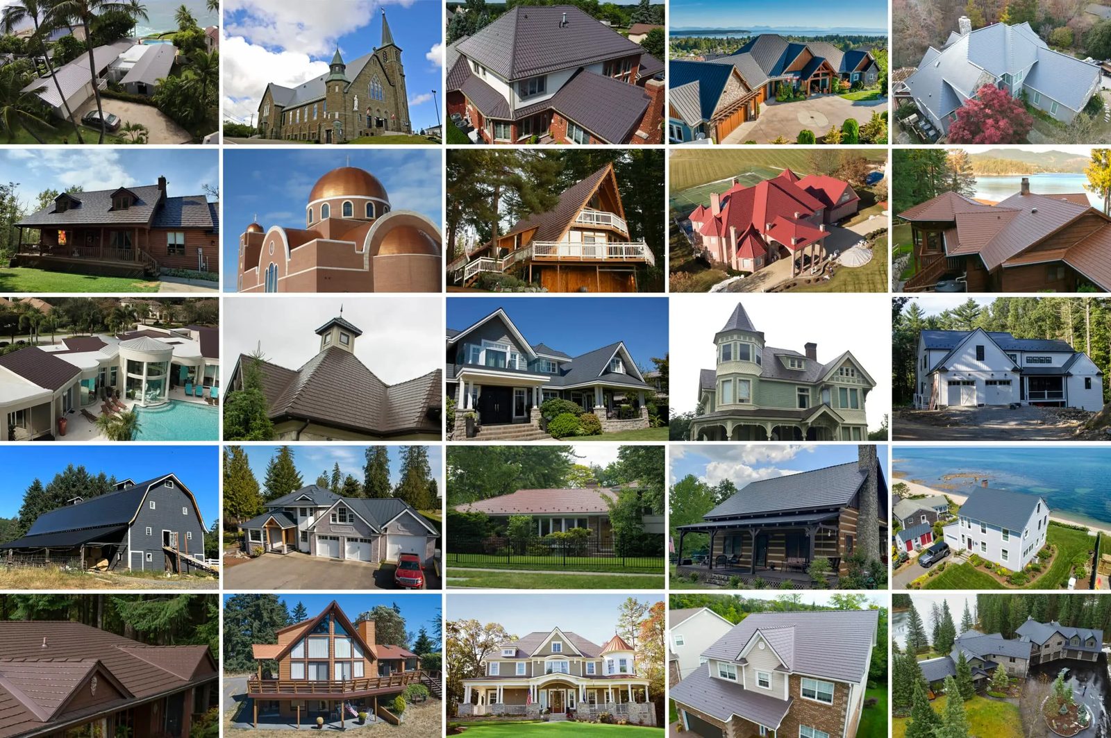 Comparison of popular roof types and materials