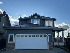 Black Interlock Slate aluminum roof on a two-storey home with a metal roof in Beaumont, Alberta, Beaumont, Alberta