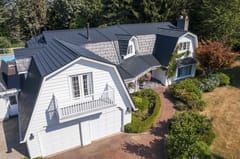 Interlock Aluminum Shake Metal Roofing – Black | Abbotsford, BC (Aerial)