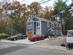 Interlock Aluminum Slate Metal Roofing – Black | North Attleboro, MA (Front-right elevation)