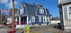 Interlock Aluminum Slate Metal Roofing – Deep Charcoal | Lowell, MA (Front-right elevation)
