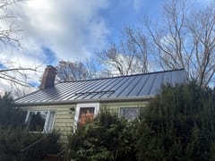 Interlock Aluminum Standing Seam Metal Roofing – Deep Charcoal | Maynard, MA (Front elevation)
