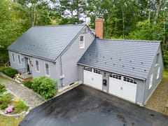 Interlock Aluminum Slate Metal Roofing – Black | Rochester, NH (Project photo)
