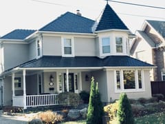 Interlock Aluminum Slate Metal Roofing – Black | Collingwood, ON (Street view)