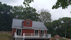 Interlock Aluminum Standing Seam Metal Roofing – Black | Scituate, RI (Project photo)