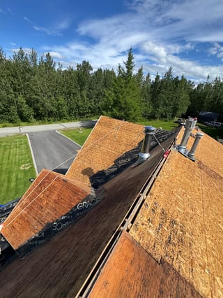 Interlock Aluminum Slate Metal Roofing – Musket Grey | Palmer, AK (After)