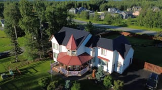 Interlock Aluminum Slate Metal Roofing – Black | Wasilla, AK (Aerial)