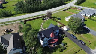 Interlock Aluminum Slate Metal Roofing – Black | Wasilla, AK (Aerial)