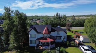 Interlock Aluminum Slate Metal Roofing – Black | Wasilla, AK (Aerial)