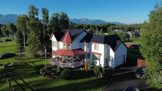Interlock Aluminum Slate Metal Roofing – Black | Wasilla, AK (Aerial)