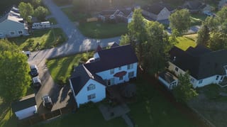 Interlock Aluminum Slate Metal Roofing – Black | Wasilla, AK (Aerial)