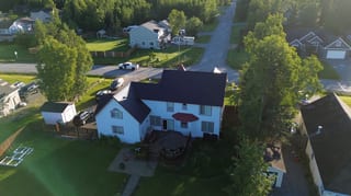 Interlock Aluminum Slate Metal Roofing – Black | Wasilla, AK (Aerial)