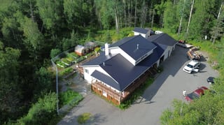 Interlock Aluminum Slate Metal Roofing – Black | Palmer, AK (Aerial)