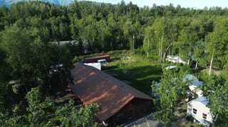 Interlock Aluminum Shake Metal Roofing – Copper Penny | Wasilla, AK (Aerial)