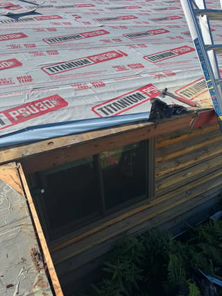 Interlock Aluminum Shake Metal Roofing – Copper Penny | Wasilla, AK (During installation)