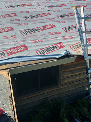 Interlock Aluminum Shake Metal Roofing – Copper Penny | Wasilla, AK (During installation)