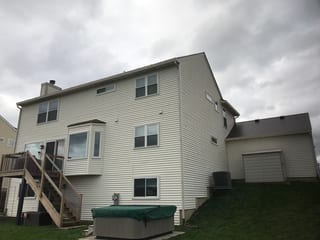 Interlock Aluminum Slate Metal Roofing – Colonial Brown | Carol Stream, IL (Rear elevation)