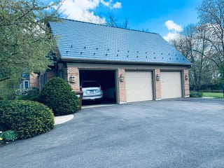 Deep Charcoal Interlock Slate aluminum roof on a home with a metal roof in Crystal Lake, Illinois, Crystal Lake, Illinois