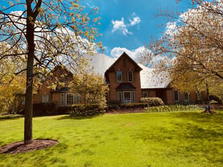 Deep Charcoal Interlock Slate aluminum roof on a Deep Charcoal Interlock Slate roof on a Crystal Lake, Crystal Lake, Illinois
