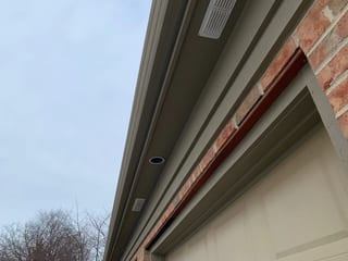 Deep Charcoal Interlock Slate aluminum roof on a single-family home with a metal roof in a suburban, Crystal Lake, Illinois