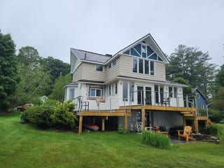 Interlock Aluminum Shingle Metal Roofing – Colonial Brown | Pittsfield, MA (Rear-right elevation)