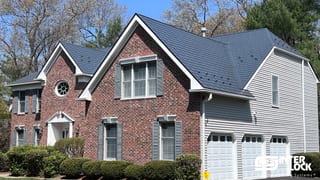 Interlock Aluminum Slate Metal Roofing – Deep Charcoal | Sharon, MA