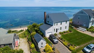 Interlock Aluminum Slate Metal Roofing – Deep Charcoal | Plymouth, MA (Side elevation)