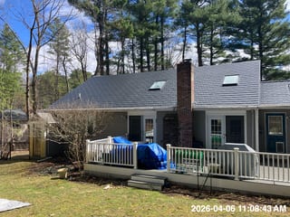 Interlock Aluminum Cedar Shingle Metal Roofing – Black | Stoughton, MA (Rear elevation)