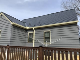 Interlock Aluminum Slate Metal Roofing – Black | St. Paul, MN (Close-up)