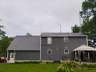 Interlock Aluminum Slate Metal Roofing – Deep Charcoal | Deerfield, NH