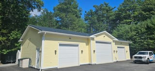Deep Charcoal Interlock Slate aluminum roof on the home, Upper LaHave, Nova Scotia
