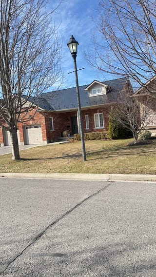 Interlock Aluminum Slate Metal Roofing – Black | Cobourg, ON (Front-right elevation)