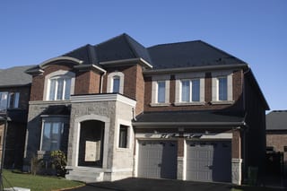 Interlock Aluminum Cedar Shingle Metal Roofing – Black | Brampton, ON (Front elevation)