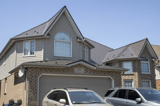 Interlock Aluminum Slate Metal Roofing – Tudor Brown | Guelph, ON (Street view)