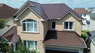 Interlock Aluminum Slate Metal Roofing – Colonial Brown | Ottawa, ON