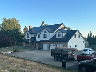 Interlock Aluminum Slate Metal Roofing – Black | Eugene, OR