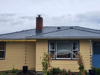 Interlock Aluminum Slate Metal Roofing – Deep Charcoal | Lebanon, OR