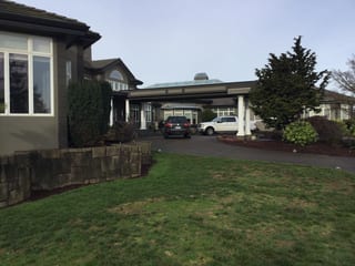 Before: a leaking concrete tile roof on the home, Turner, Oregon, ahead of a Deep Charcoal Interlock IB Membrane aluminum roof