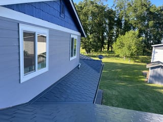 Interlock Aluminum Slate Metal Roofing – Deep Charcoal | Silverton, OR