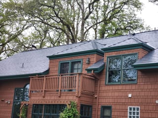 Interlock Aluminum Slate Metal Roofing – Deep Charcoal | Corvallis, OR