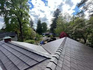 Interlock Aluminum Shake Metal Roofing – Tudor Brown | Portland, OR