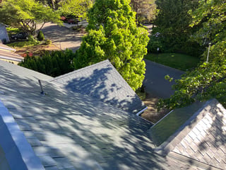 Interlock Aluminum Slate Metal Roofing – Deep Charcoal | Lake Oswego, OR
