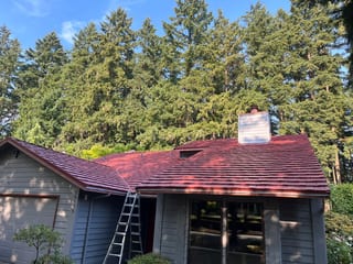 Interlock Aluminum Shake Metal Roofing – Tile Red | Beaverton, OR