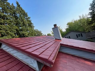 Interlock Aluminum Shake Metal Roofing – Tile Red | Beaverton, OR