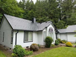 Interlock Aluminum Slate Metal Roofing – Black | Newberg, OR