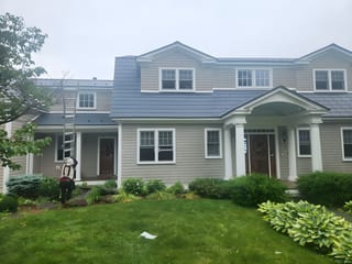 Interlock Aluminum Slate Metal Roofing – Deep Charcoal | Panton, VT