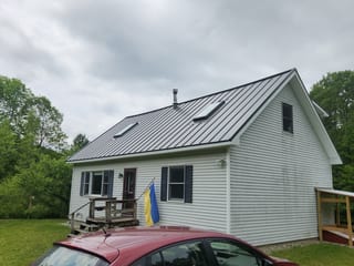 Interlock Aluminum Standing Seam Metal Roofing – Musket Grey | Jericho, VT